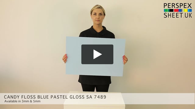 Pastelblauw mat plexiglass